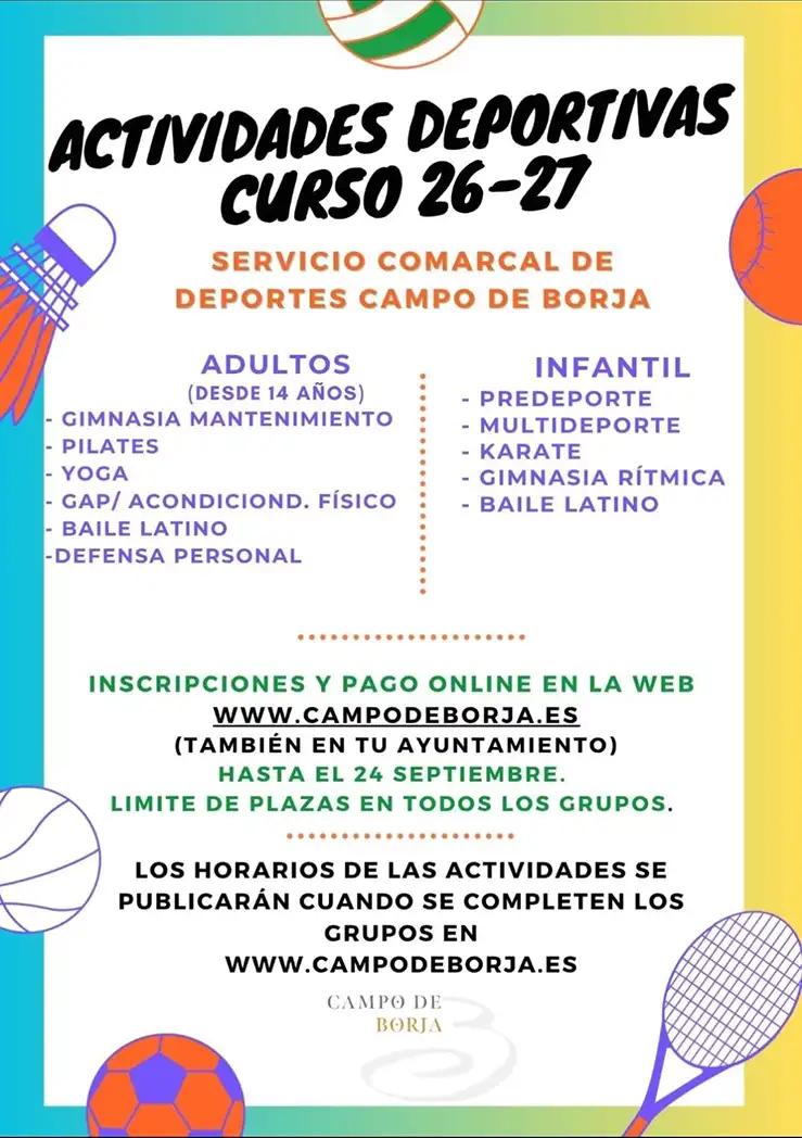 Actividades Deportivas-Malejan